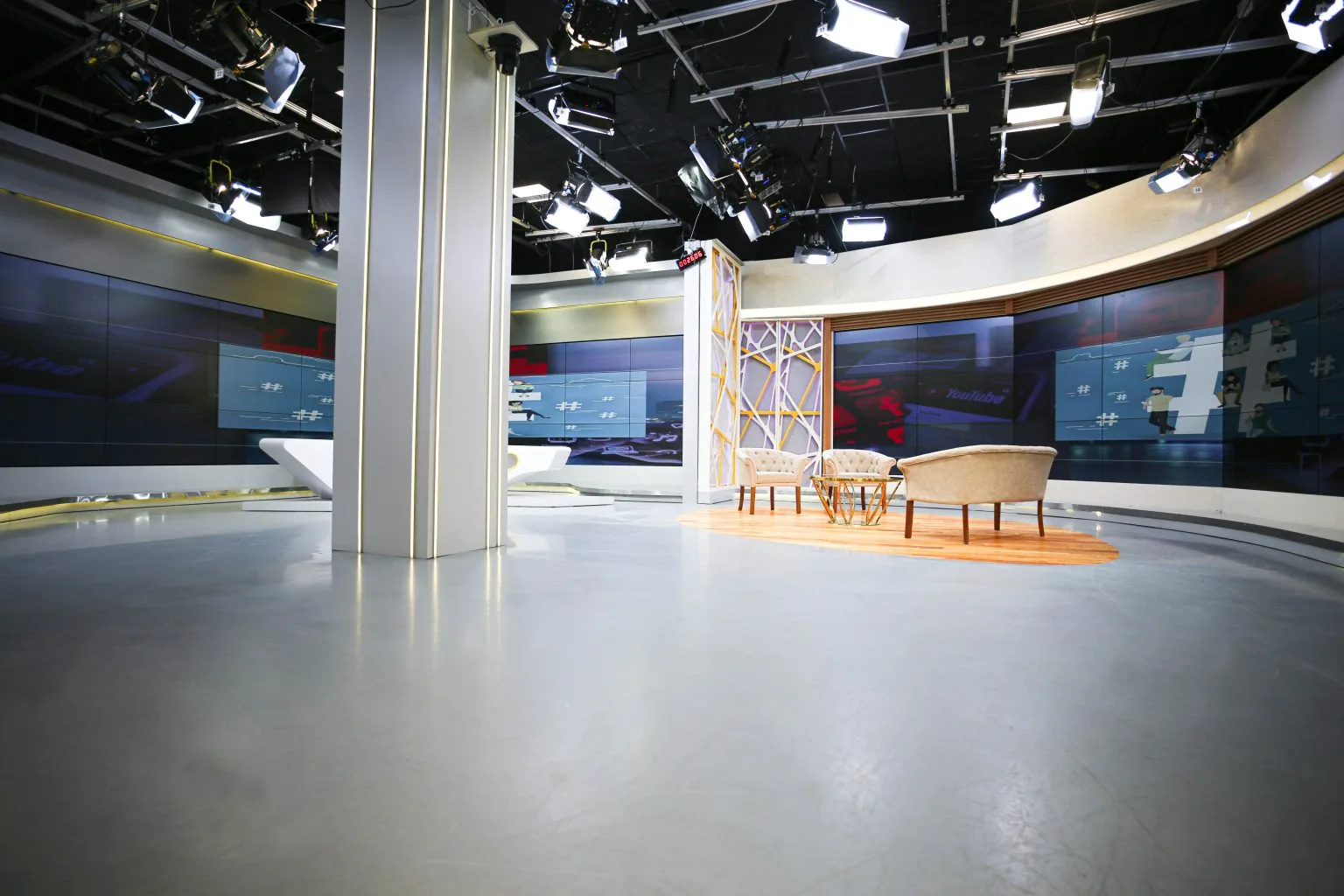 Production Studio A sets