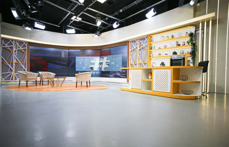 Production Studio A sets