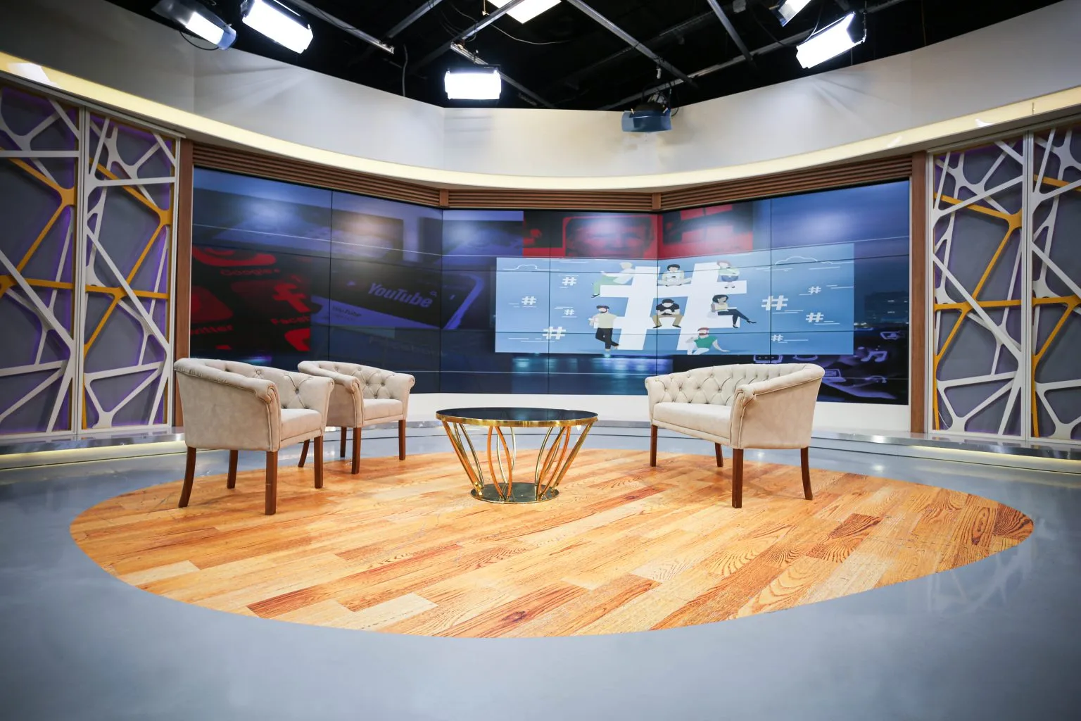 Production Studio A sets