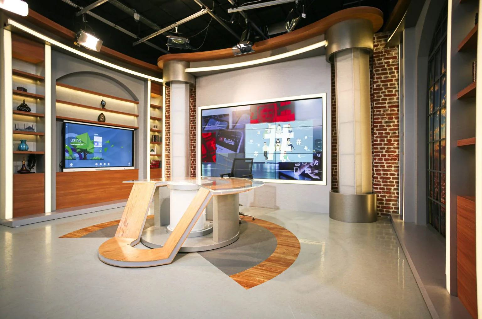 Production Studio A sets